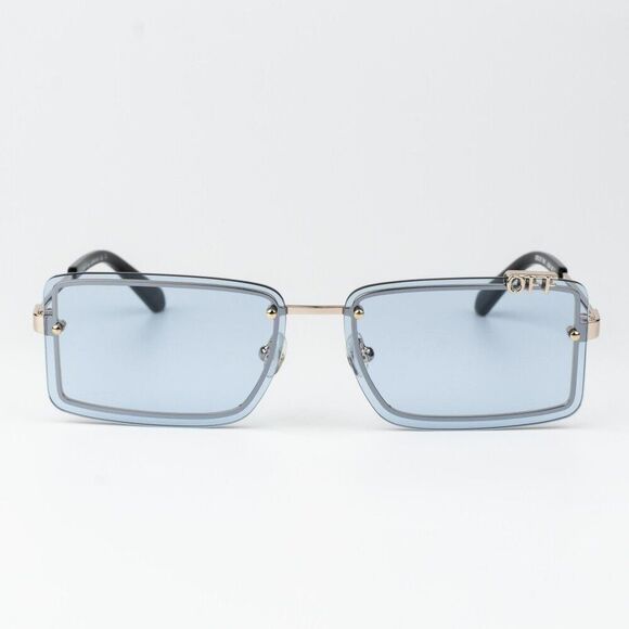 SALE!!!Off-White TAMPA Women Sunglasses Gold Blue Rectangular OERI13N TAMPA 7640 main image 9